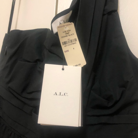 NWT A.L.C. Athelia One-Shoulder Wide-Leg Jumpsuit - Picture 10 of 12